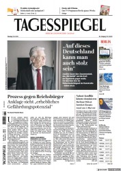 Aktuální vydání deníku Der Tagesspiegel