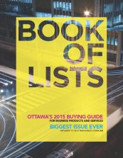 Ottawa Business Journal - Book of Lists (21 Aug 2015)