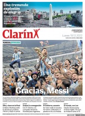 Clarín edición histórica: Argentina Campeón (19 dic. 2022)
