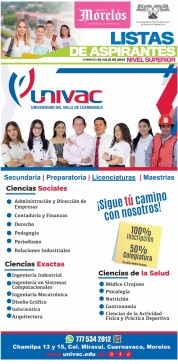 Diario de Morelos - Listas de Nivel Superior (2 Jul 2023)